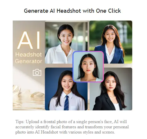 Generate AI Headshot with One Click - urlcare.com