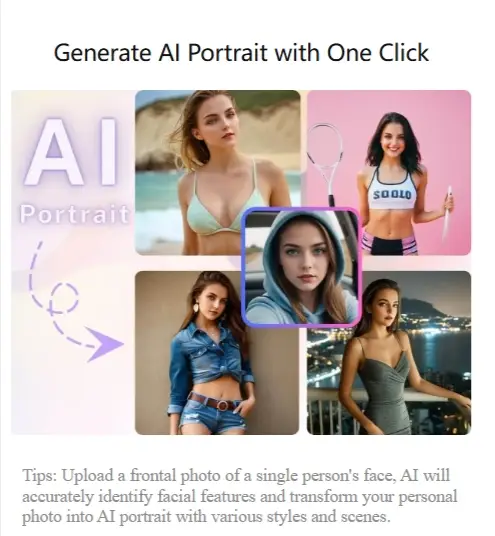 Generate AI Portrait with One Click - urlcare.com